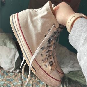 Converse White High-Top Sneakers